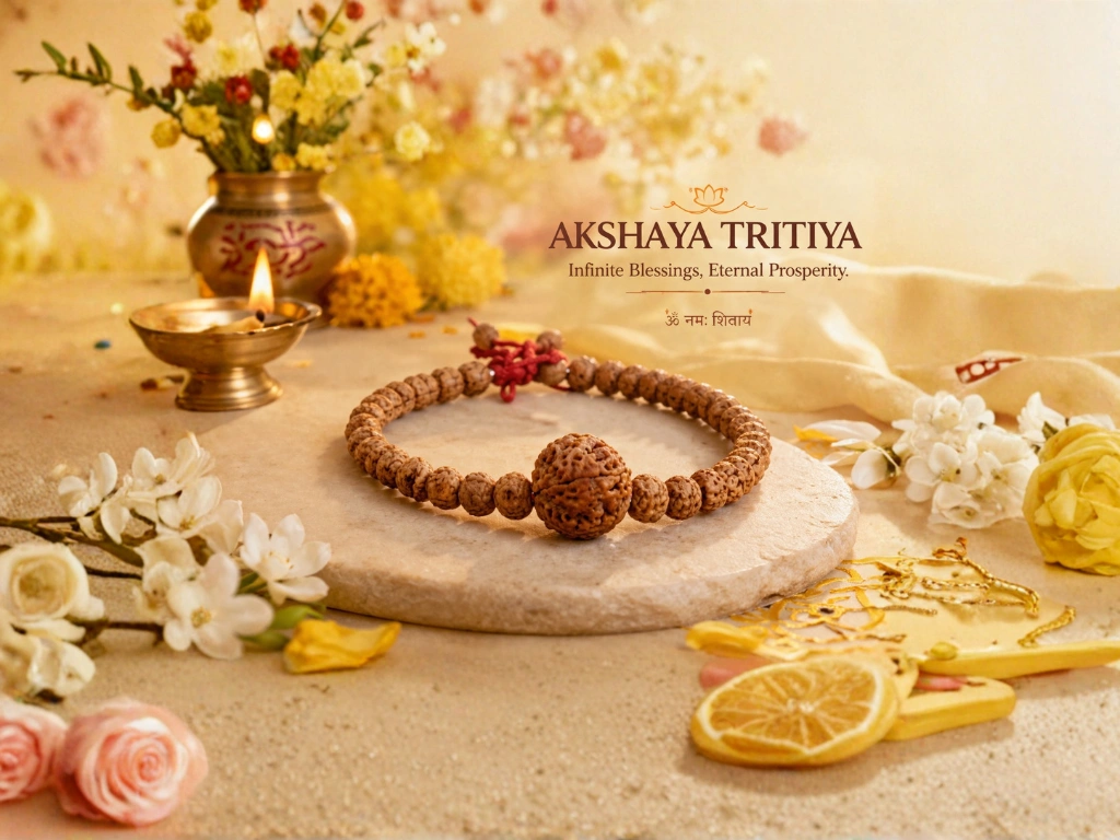 5 mukhi rudraksha bracelet for akshay tritiya